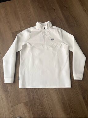 Under Armour White Men’s Quarter-Zip Performance Pullover